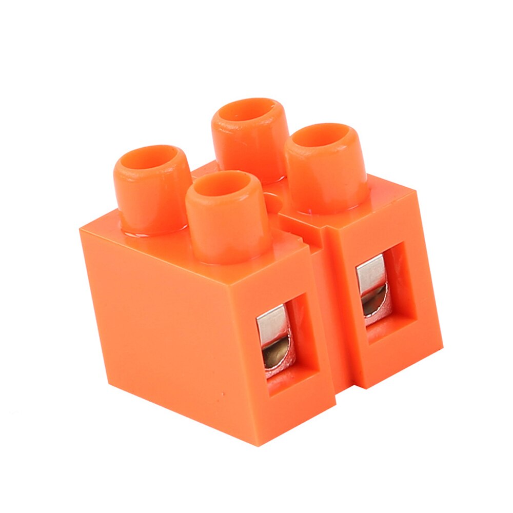 20 Pcs/Set 600V 36A 2P Dual Row Electric Terminal Blocks Wire Connector Bar Cable Connecting Terminal Block Home Tool Parts