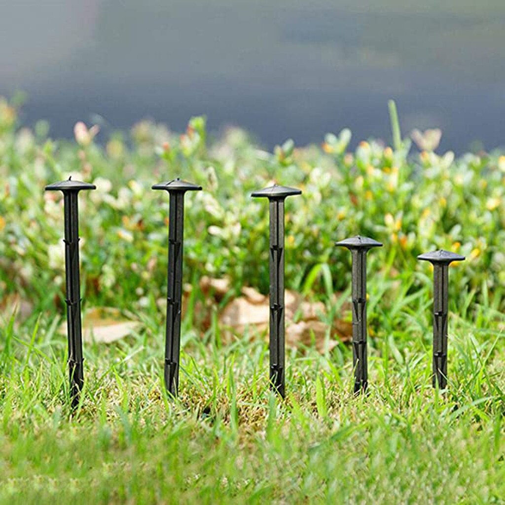 50PC 11/16/20cm Garden nails Tent Peg Plastic Peg Garden Awning Canopy Tent Pegs Camping Stake Nail for yard dog fences