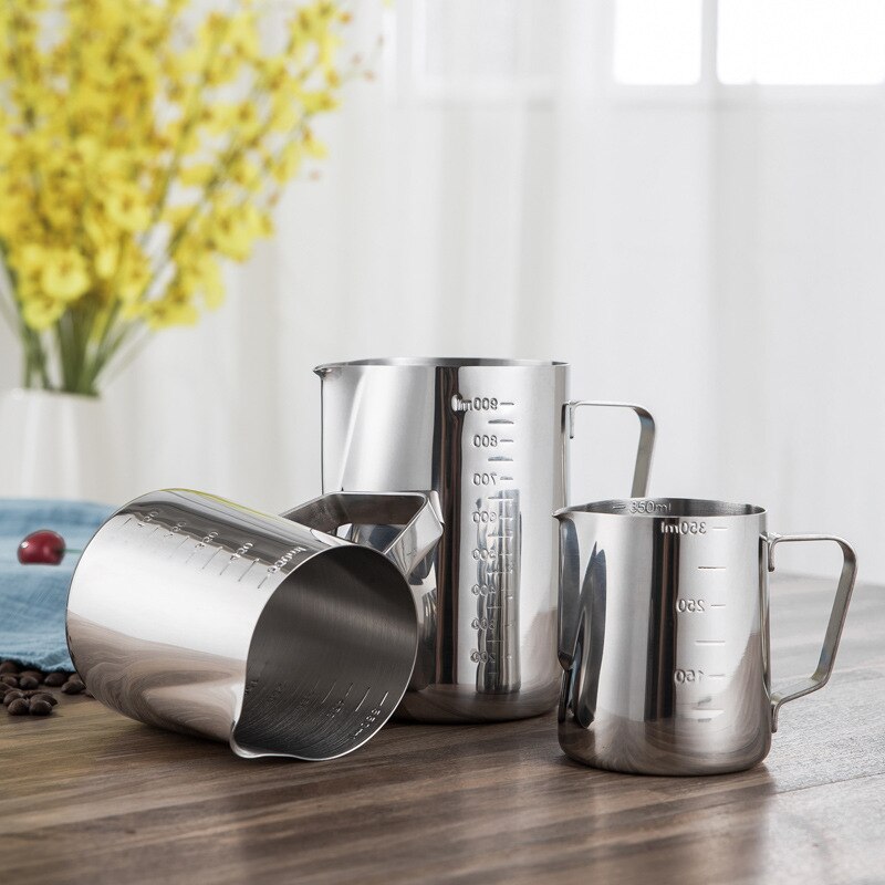 350/550/900ml Stainless Steel Milk Frothing Jug Espresso Coffee Pitcher Barista Craft Coffee Latte Milk Frothing Jug Pitcher
