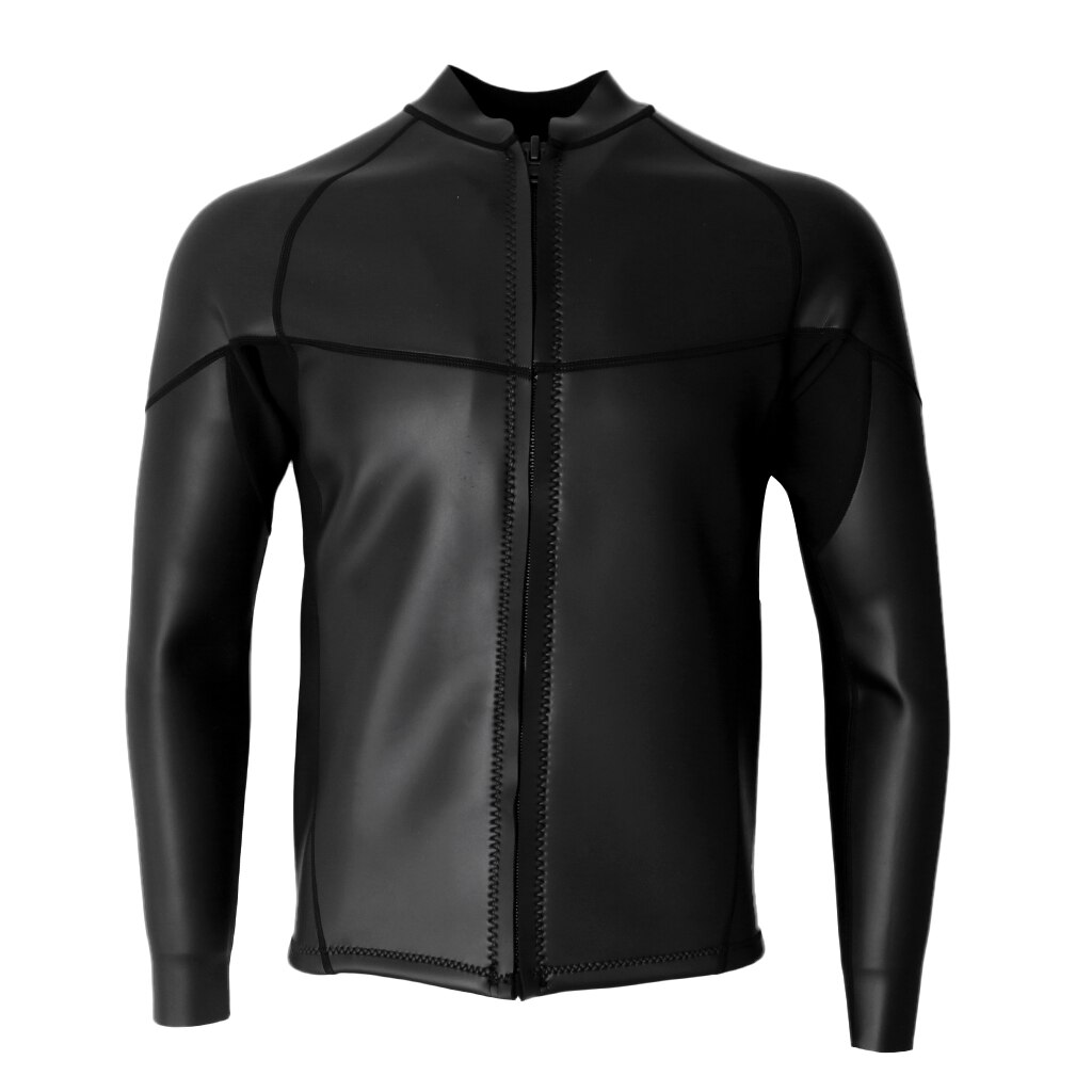 90%  neopren  + 10%  nylon voksne menn s 2mm neopren våtdrakt jakke topp lange ermer dykkerdrakter super stretch s/m/l/xl/xxl/xxxl