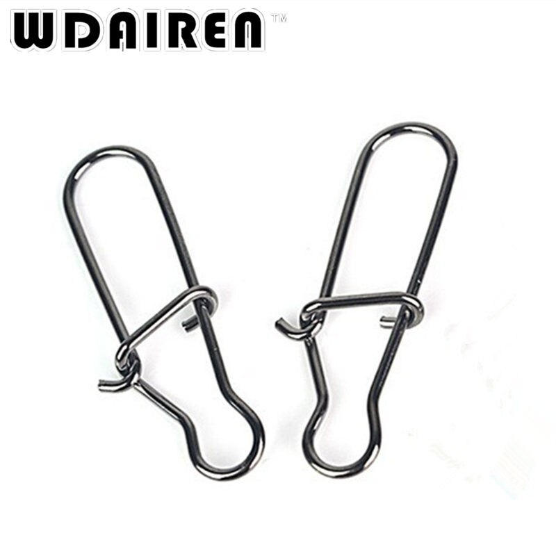 10 pz aggancio Snap Pin in acciaio inox canna da Pesca girevole di sicurezza scatta gancio richiamo accessori connettore Snap Pesca PJ-192
