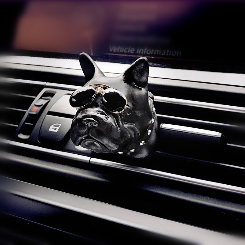 Auto Parfum Franse Bulldog Pop Geur Diffuser Luchtverfrisser Auto Interieur Geur Outlet Vent Clip Accessoires