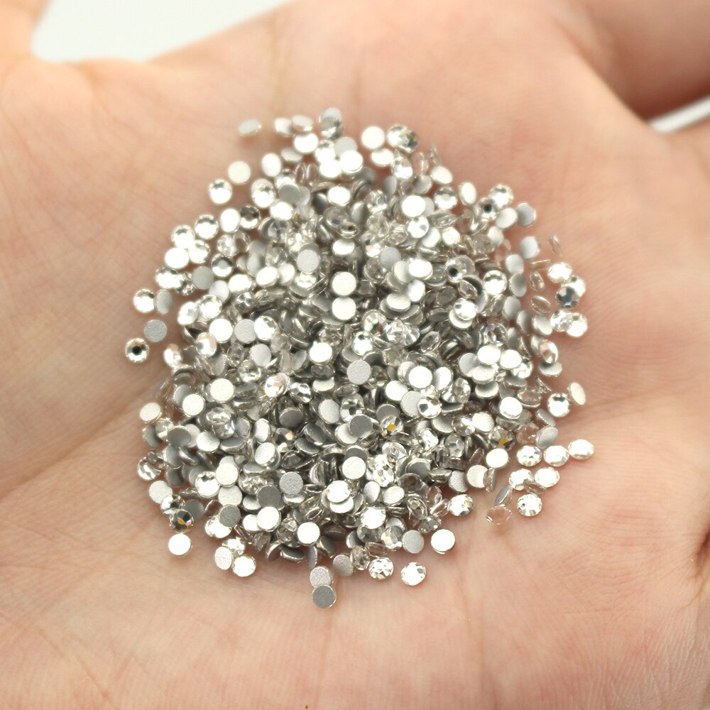 1440PCS Multi Size Glas Rhinestones AB Kleuren Platte-back SS3-SS10 Crystal Strass 3D Charmes Set DIY Manicure Nail art Decoraties