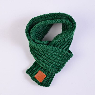 Winter Kids Scarves Warm Baby Boys Girls Scarf Solid Soft Scarf Collar Children Stretch Neck Ring