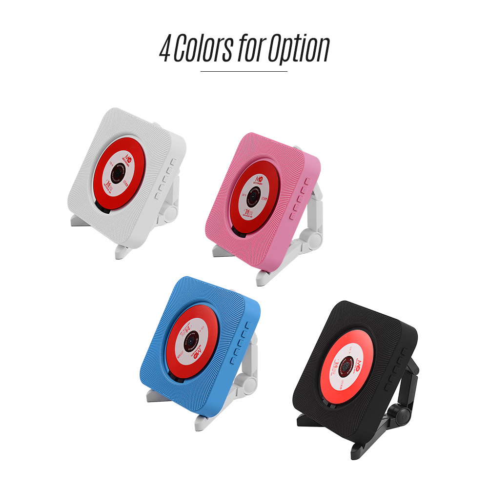 Portable wall-mounted CD player music amplifier audio with remote control support BT / USB / FM mode multiple models plug