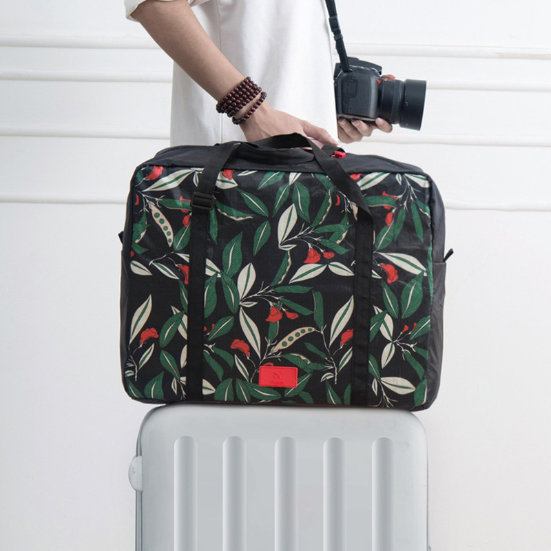 sac de voyage pliant grande capacité imperméable à l'eau impression florale sacs Portable femmes sac fourre-tout sacs de voyage femmes