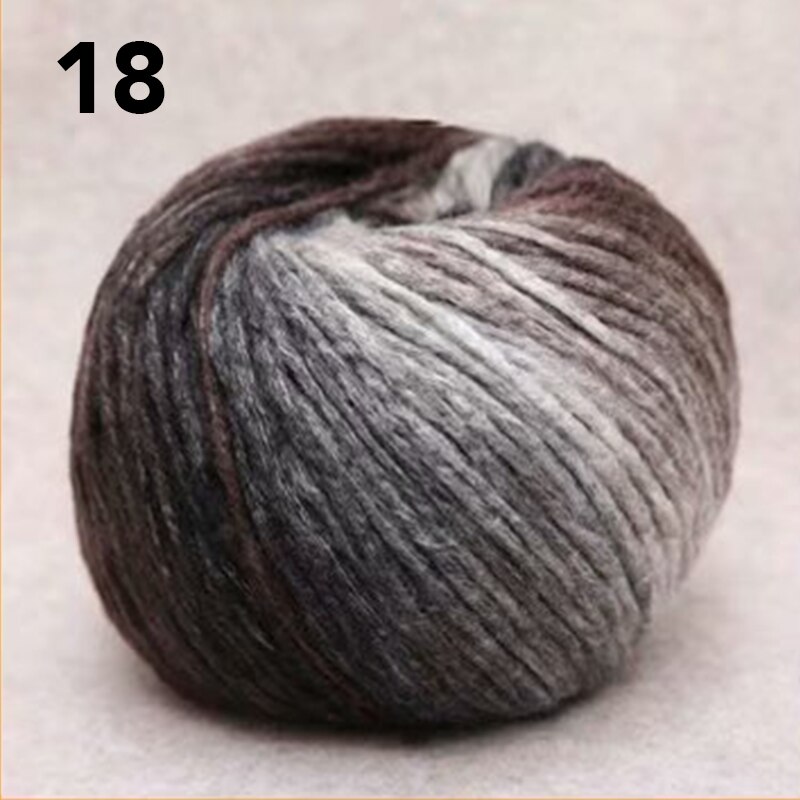 140g/ kuglegarn til strikning omkostningseffektiv høj filament uld plysgarn sweater hat tørklæde anti-pilling hækling: 18