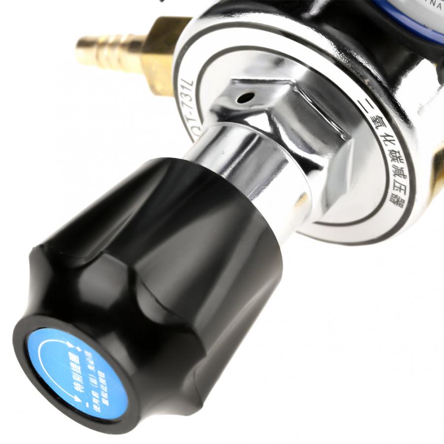 Co2 gassflaske regulator karbondioksid sveising trykkreduksjon dobbel måler synke legering måleinstrument til gassveising