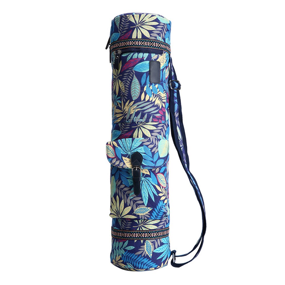 Yoga Mat Bag Exercise Mat Bag Pilates Pad Backpack Sports Knapsack Fitness Dance Gymnastics Mat Case: Black