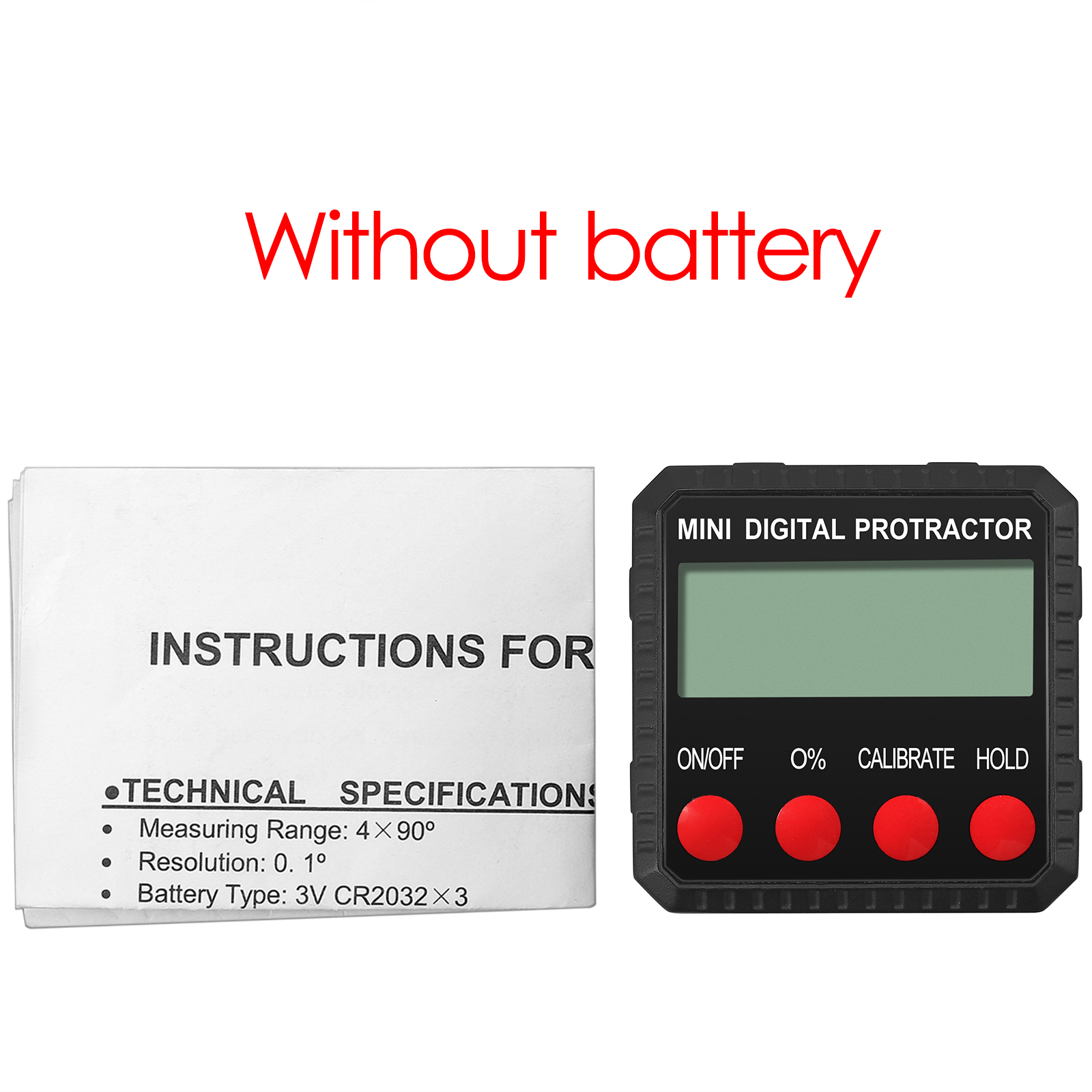 PROSTER Mini Digital Angle Gauge Level Box Protractor Angle Finder Magnetic Digital Inclinometer 360 Degree Measurement Bevel: Default Title