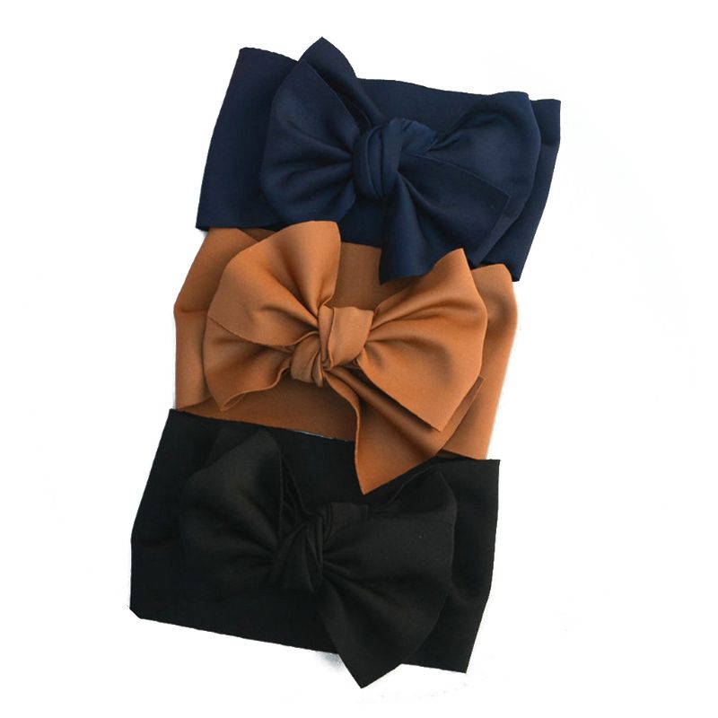 3 pièces bébé grand noeud noeud bandeau surdimensionné cheveux arcs bandeau filles arc bandeaux enfants Turban: D