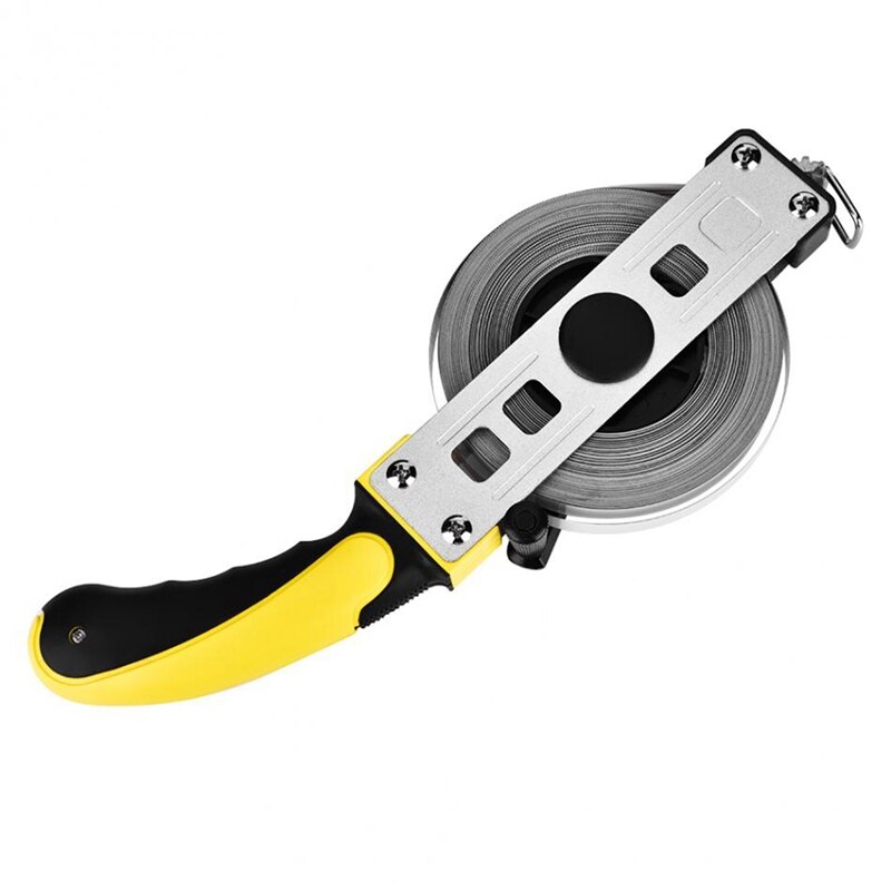 TOPOpen Reel Measuring Tape Frame Long Steel Tape Measure Handle Tool