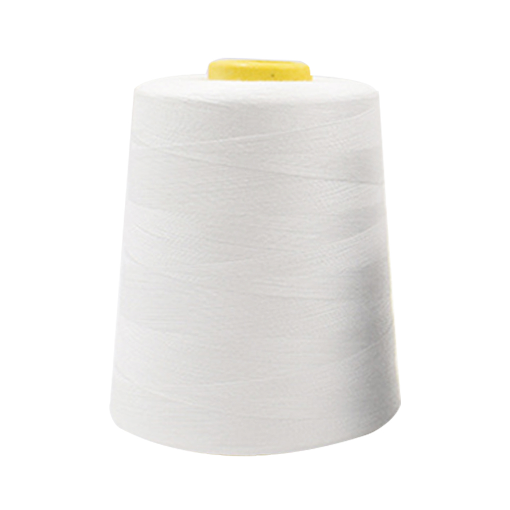 4 pezzi di filo per macchina da cucire overlock resistente da 8000 iarde, filo per cucire industriale in poliestere, coni metrici, filo per cucire bianco e nero: Up047937