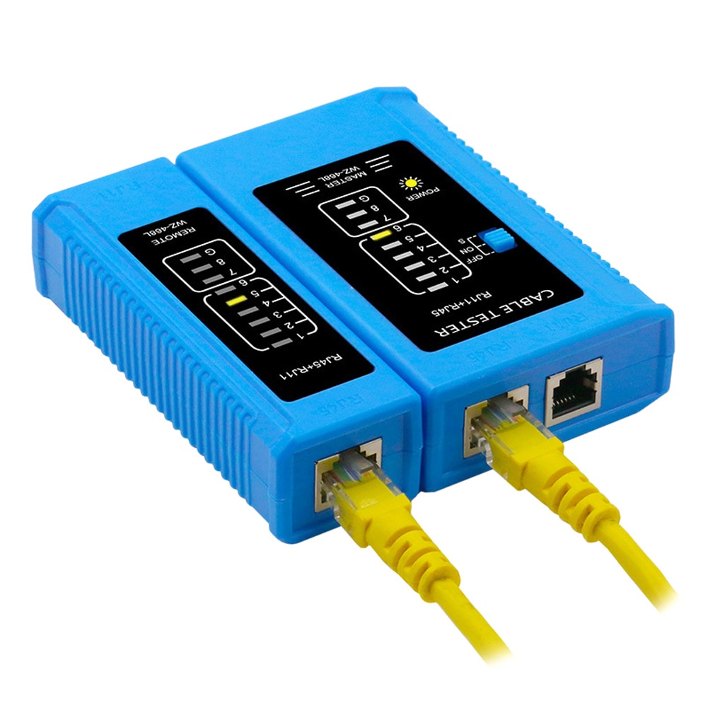 Netværkskabel tester  rj45 rj11 rj12 kat 5 kat 6 utp lan kabel tester detektor fjerntest værktøjer netværk reparation