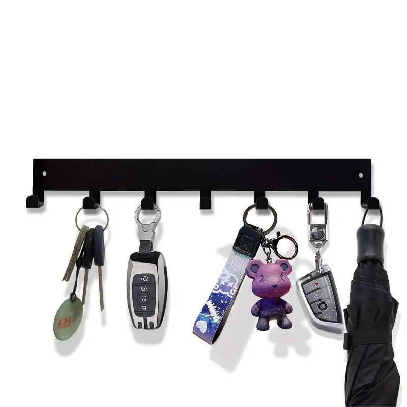 Portallaves de Metal, ganchos de pared para el hogar, organizador de puerta, entrada, pasillo, cocina, pared, decoración de dormitorio, estante con 7/9 ganchos