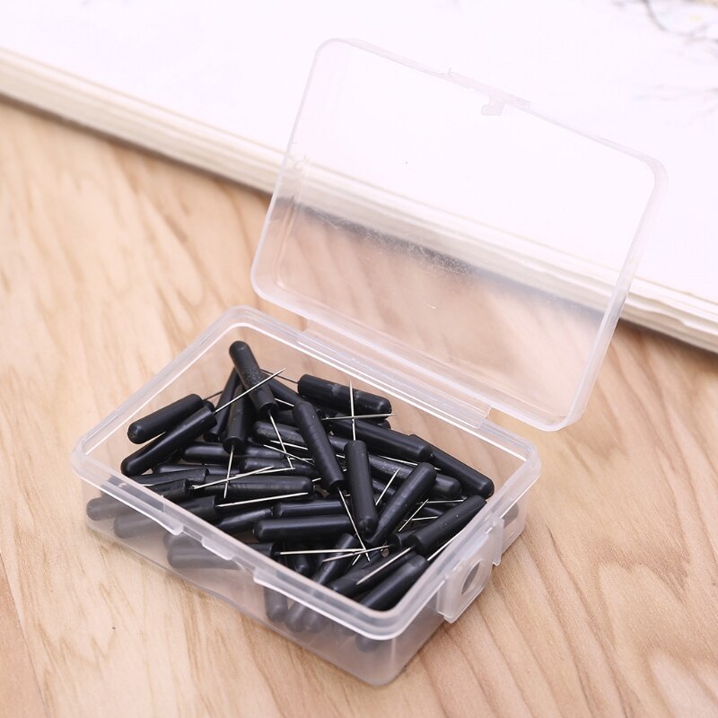 50pcs Dressmaker Pins Fixed Positioning Needles Sewing Jewelry Making Tools
