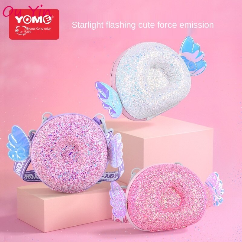 Kinderen Messenger Bag Prinses Mode Schooltas Meisje Handtas Lovertjes Donut Mini Leuke Schoudertas