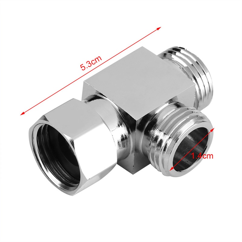 Lohner-cartuchos para grifo de baño, adaptador de válvula de 3 vías T de para cabezal de ducha de bidé, desviador de agua de latón