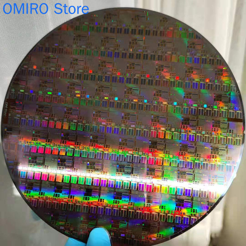 Chip de circuito de litografía de oblea de CPU de oblea de 12 pulgadas, 8 pulgadas y 6 pulgadas, Chip de prueba de enseñanza de oblea Semiconductor