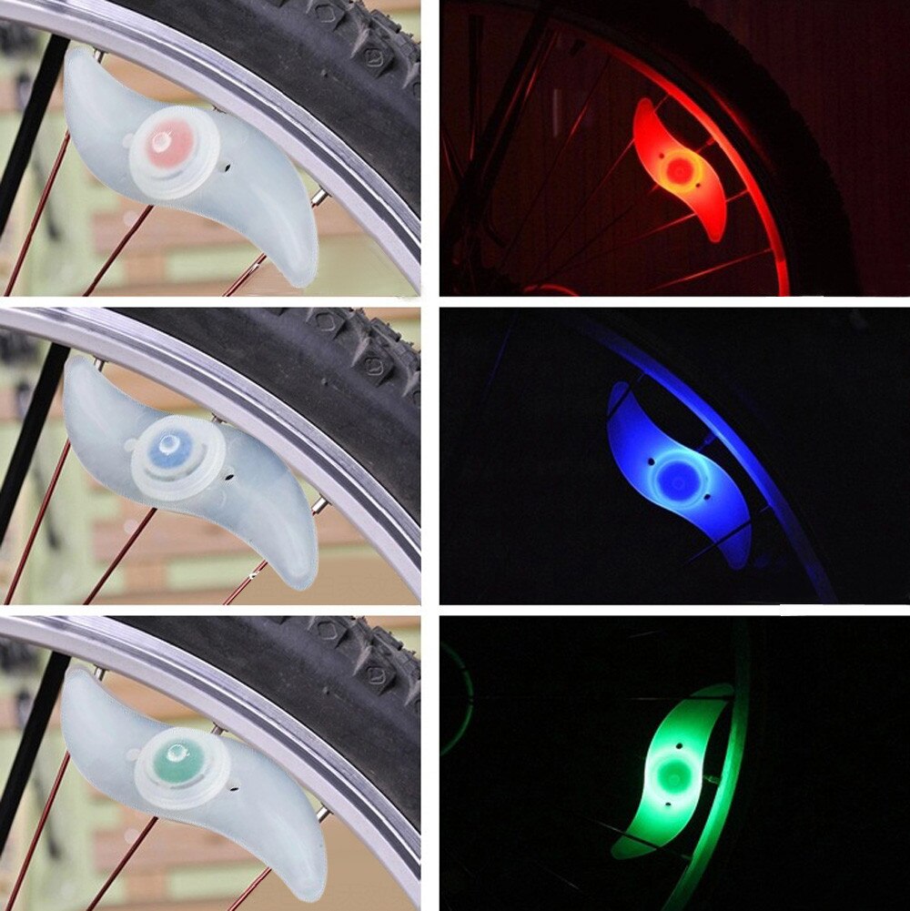 * Fiets Fietsen Spoke Wire Band Band Wiel Led Bright Lamp Mountainbike Licht Kleurrijke Grappige Fietsen Wiel Led