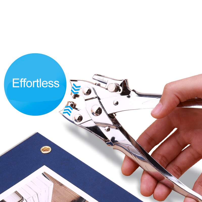 Máquina perforadora de papel, retenedor de Metal con etiqueta de ojal, cortador de papel, perforadora de agujeros para manualidades, suministros de encuadernación para álbum de recortes
