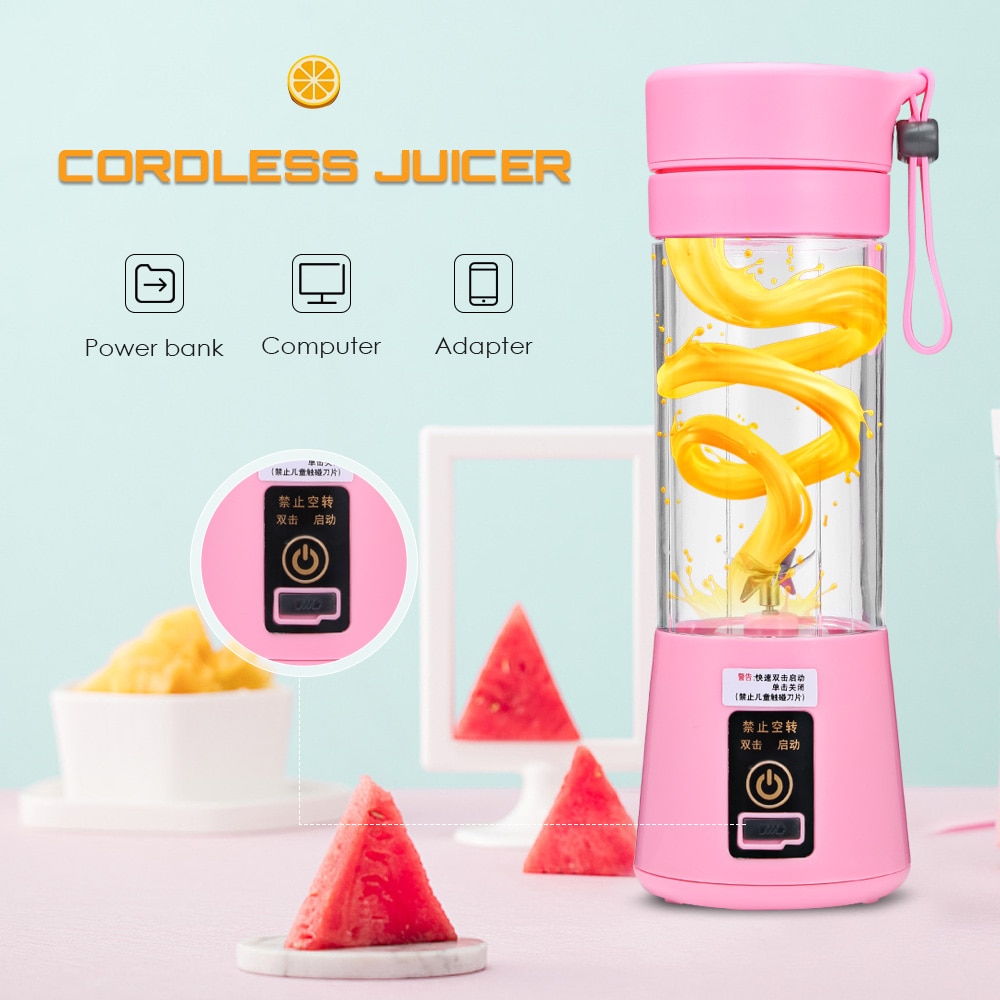 AG Portable blender usb mixer electric juicer machine smoothie blender mini food processor personal blender cup juice blenders