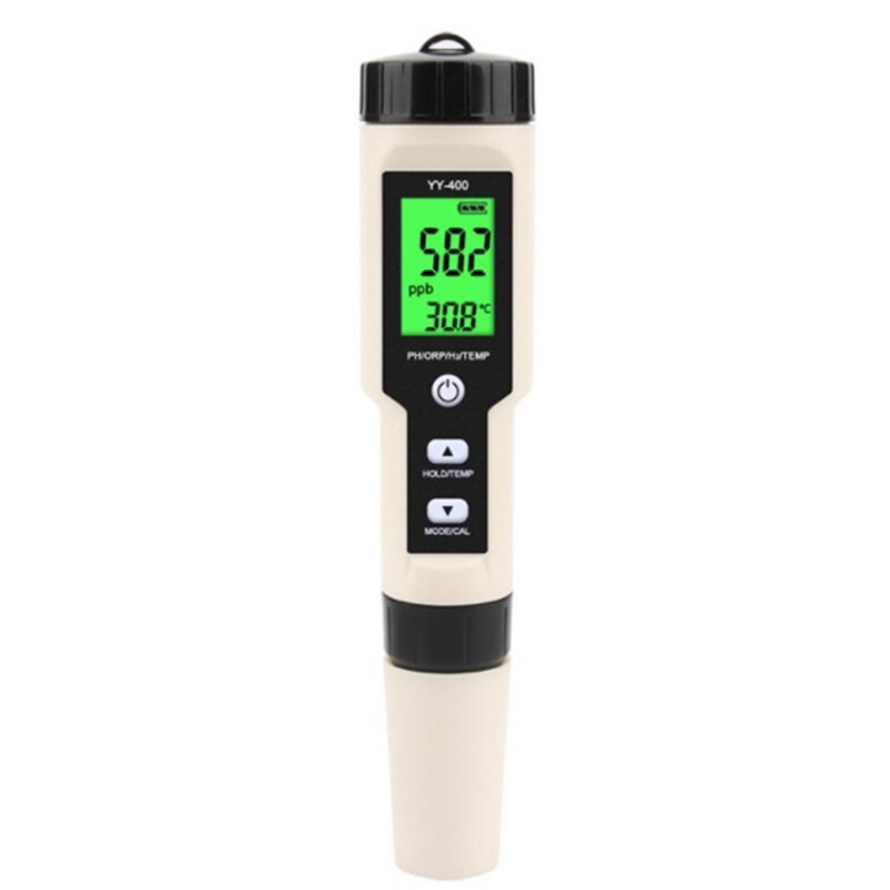 YY-400 PH/ORP/H2/TEM Hydrogen Ion Concentration Water Test Pen Digital Water Meter (Backlight)