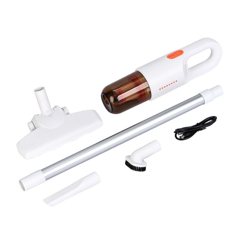 120W Wireless Handheld Multifunctional Robot Vacuum Cleaner Car Home 8000Pa Electric Mop Cleaning Strong Suction Wet Dry: White-C