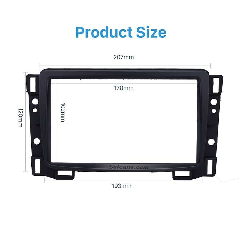 Seicane 2Din Fame for Chevrolet Sail Car Radio Fascia DVD Stereo Refit Panel Dashboard Modified Installation Kit Frame