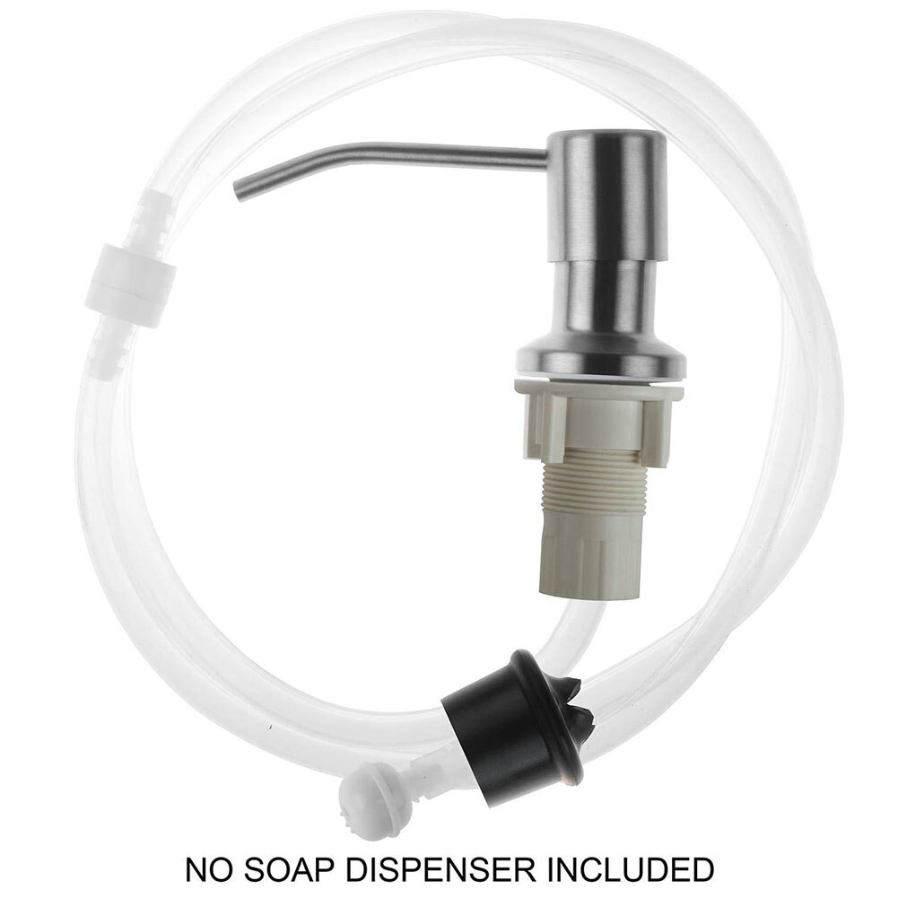 Home Kitchen Liquid Hands Clean Built In Practical Sink Soap Dispenser Dish Washing Lotion Stainless Steel Press Bathroom Pump