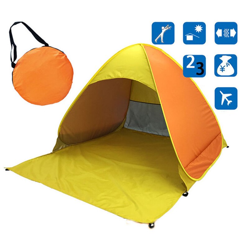 1 - 2 Person Strand Zelt Ultraleicht Klapp Zelt Pop Up Automatische Offenen Zelt Familie Tourist Fisch Camping Sonne Schatten zelt X109D: color 7