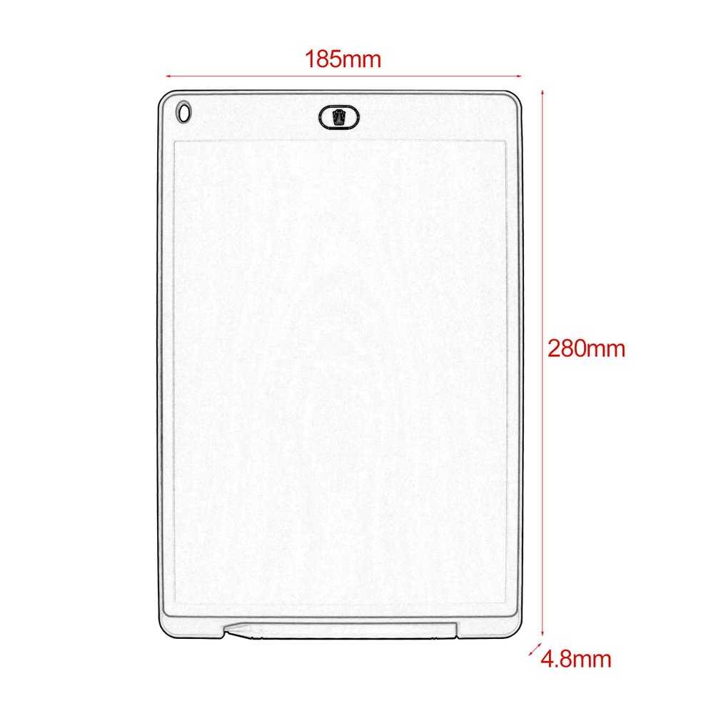 12 Inches LCD Screen Writing Pad Digital Drawing Pad Handwriting Board Portable Electric Board For Home Office