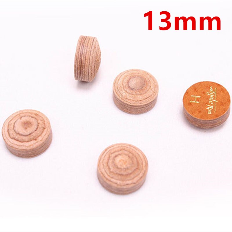 10/11/13mm 50/5 st biljardkösspetsar h hårdhet biljardsnookerköspetsar tillbehör för biljardköer: 5 st 13mm