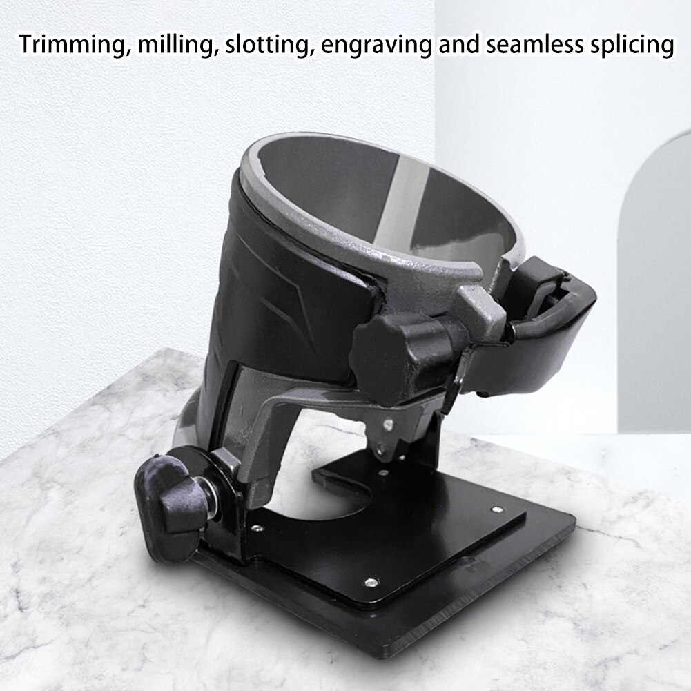 Electric Wood Trimmer Base Durable Woodworking Edge Cutter Trimming Machine Base for Makita RT0700C/DRT50/3709/370
