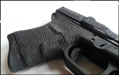 Grips Materiaal Vel Zwart Geweven Rubberen Grip Tape 2X8.5 Inch Voor Guns, Mobiele Telefoons, Camera 'S, messen, Gereedschappen