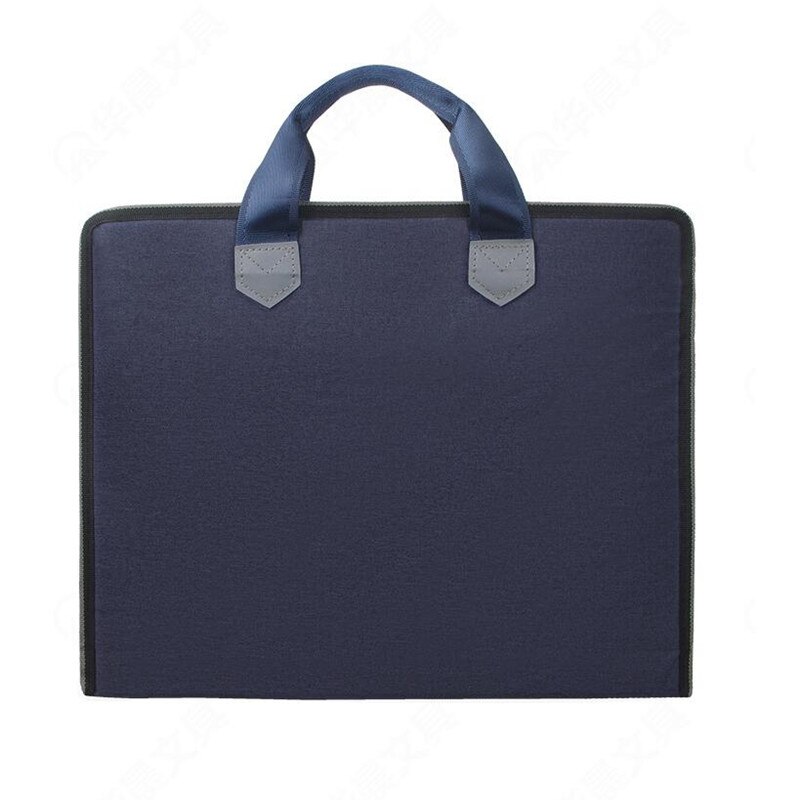 File Bag Hand-in-Buff Large Folder Package Canvas Meeting Briefcase Document Ticket Storage Waterproof Organizer Filing Products