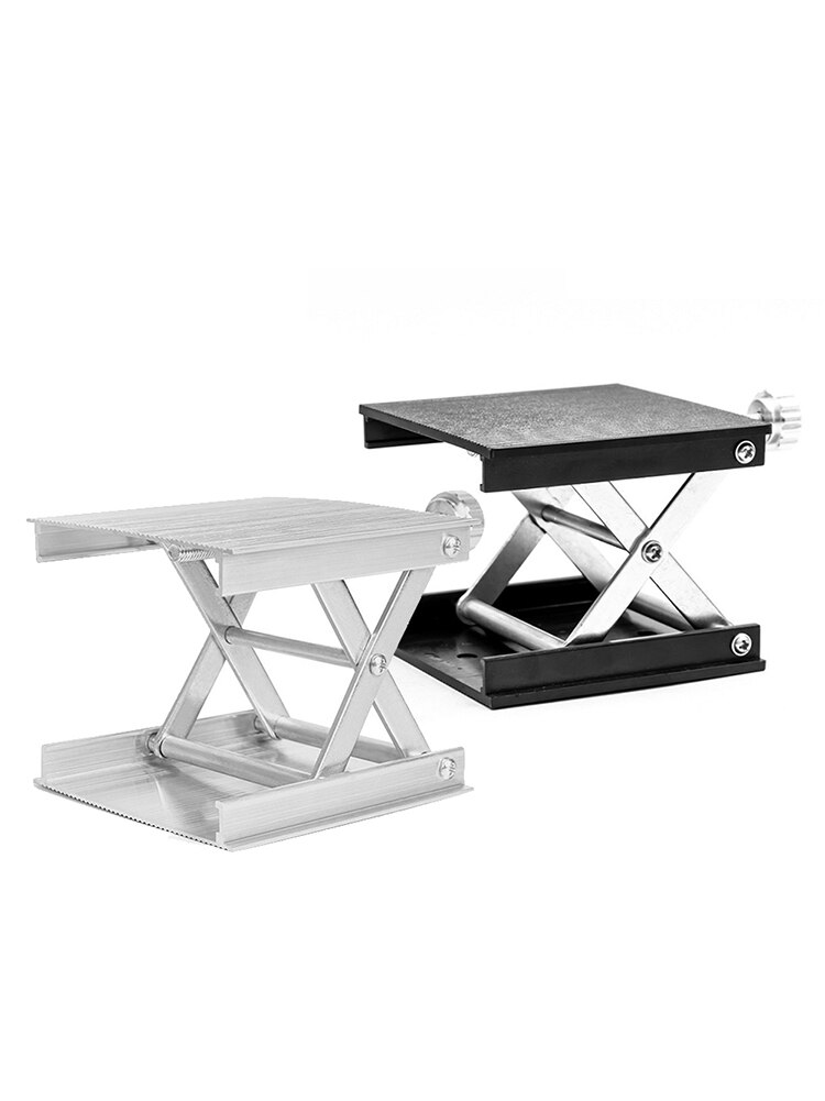 Laboratory Lift Stand Adjustable Aluminum Lab Scissors Jack Lifting Platform for Level Lab Equipment Floor Measure Tool