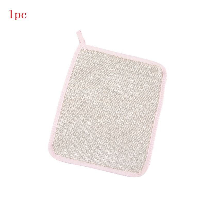 1Pc Exfoliërende Nylon Dubbele Laag Bad Doek Zeep Cleanser Schuimende Gezicht Handdoek