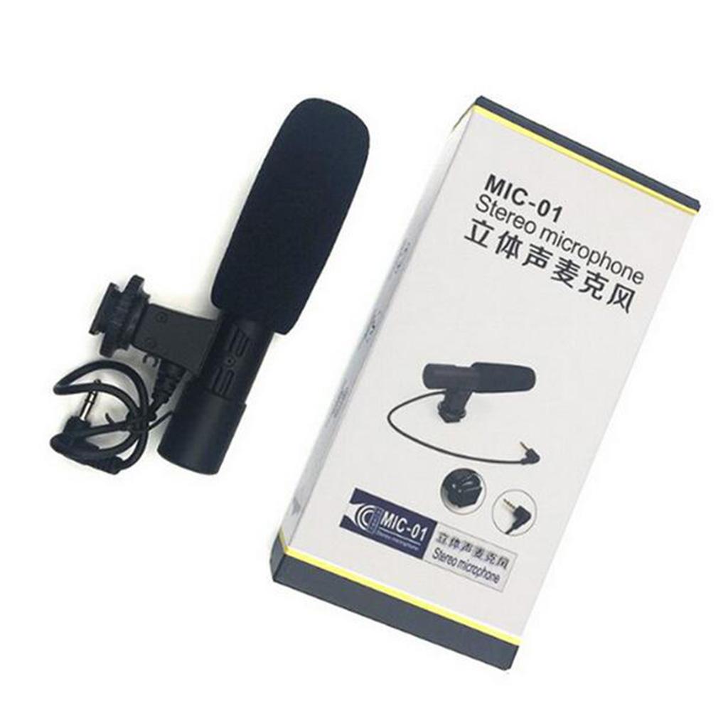 Microfon cu condensator pentru cameră dslr dv cu 3.5mm interfețe