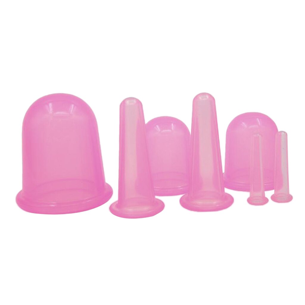 Cupping Therapie Sets 7Pcs Silicone Anti Cellulitis Cup Vacuüm Zuig Massage Cups Facial Cupping Sets Lichaam En Gezicht Massager