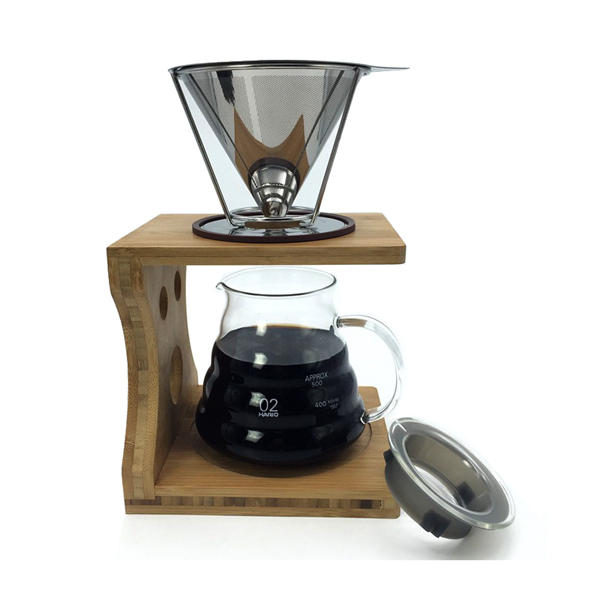 Draagbare Herbruikbare Rvs V-Type Cup Kegel Koffie Filters Infuus Maker Tool