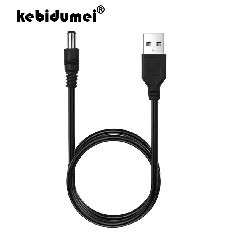 Kebidumei Usb-poort naar 5.5mm Oplaadkabel Adapter Stekker Kabel Connector Stereo Quick 5 V Kabel Adapter Kabel