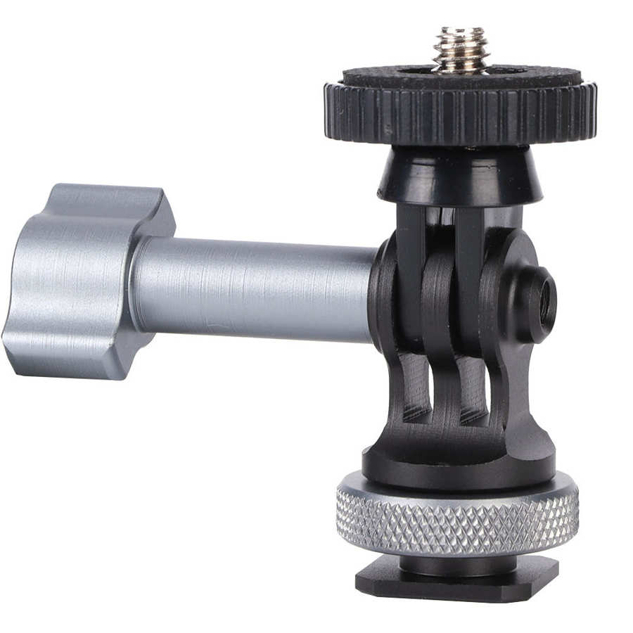 Appareil photo photographie chaussure chaude à 1/4IN vis adaptateur Base 180 degrés mouvement Expansion support chaussures chaudes support adaptateur Base