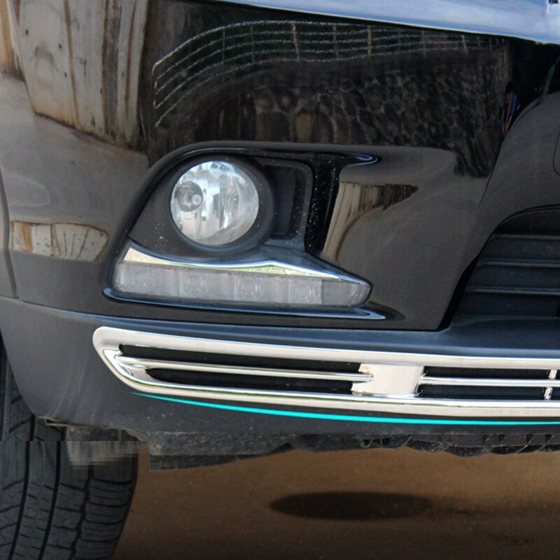 Bil främre stötfångare fram nedre dimljus kåpa dekorativ ram för toyota highlander kluger