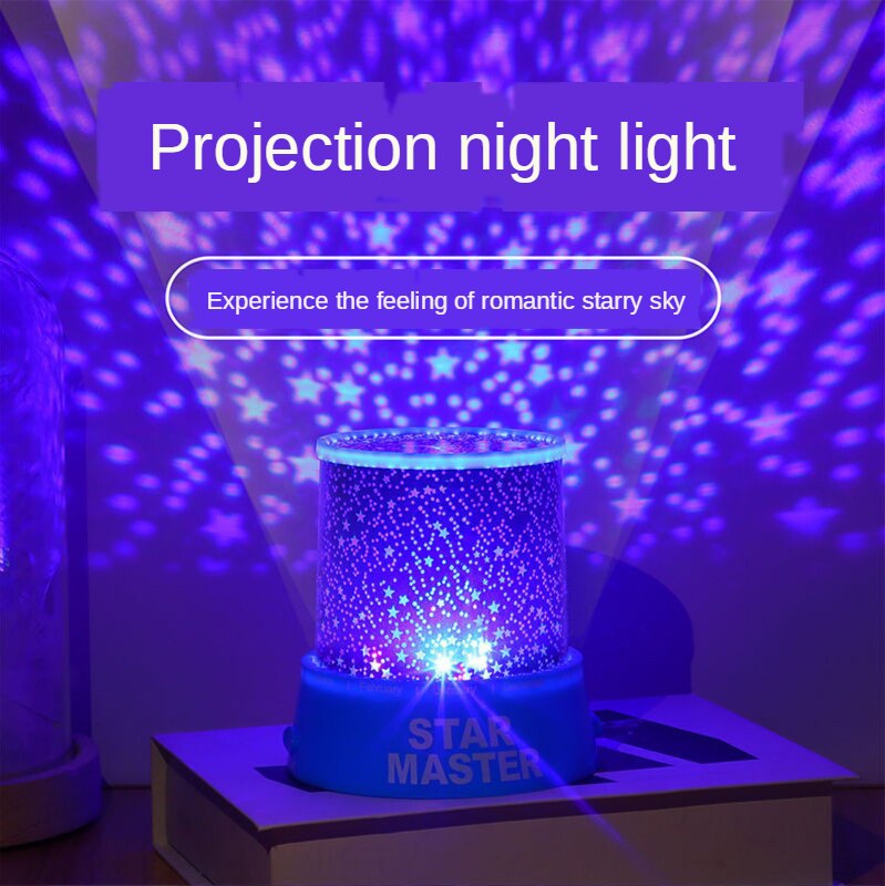 Led Romantische Hemel Projectie Lamp Led Sterrenhemel Projector Lamp Ster Licht Kids Batterij Usb Batterij Nachtlampje xmas