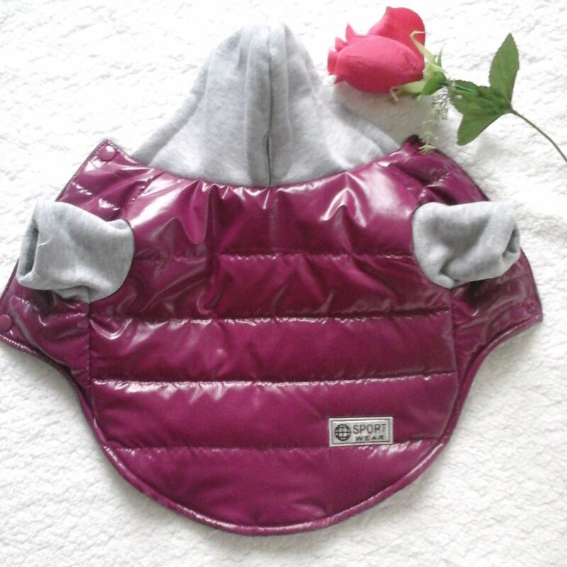 Ropa de invierno para perro mascota, chaqueta de plumas cálidas, abrigo impermeable, sudaderas con capucha de S-XXL para Chihuahua, perros medianos y pequeños