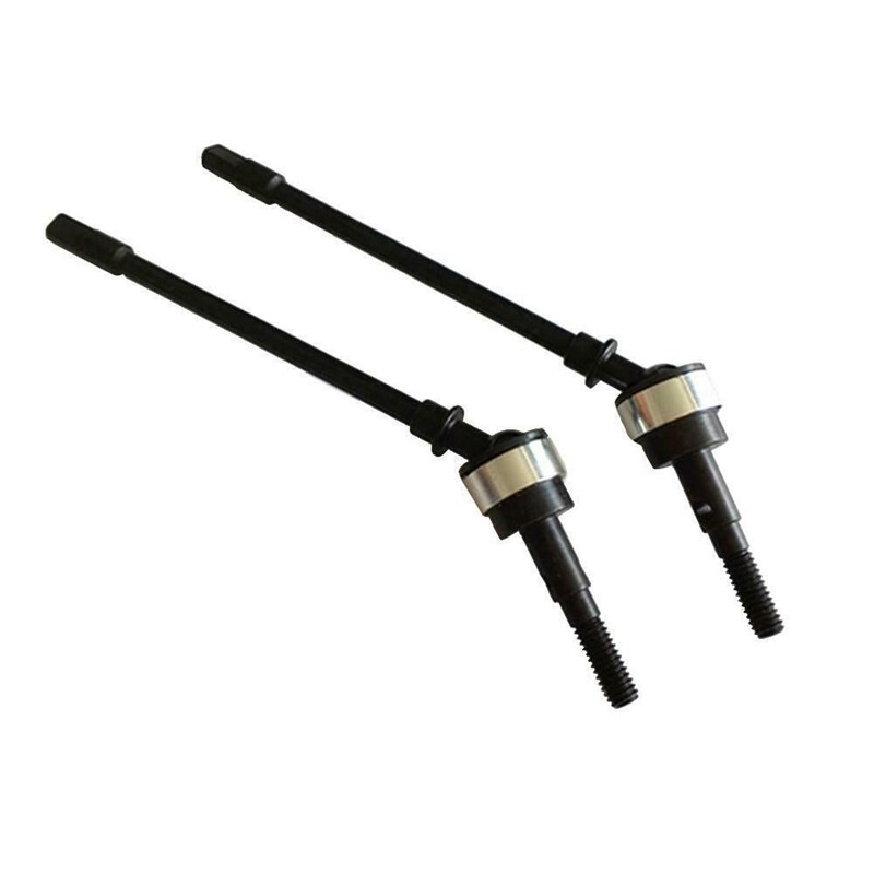 1 Paar Rvs Cvd Aandrijfas Vooras Rc Onderdelen Voor Axiale Scx10 Crawler Rc Auto: Zilver