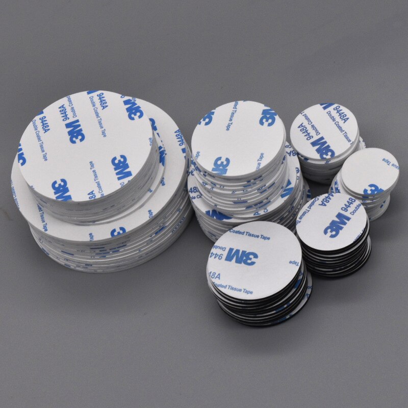 50Pcs/100Pcs 3M Dubbelzijdig Zelfklevende Klittenband Ronde Foam Tape Montage Sticky Met sterke Lijm Magie Sticker Tape