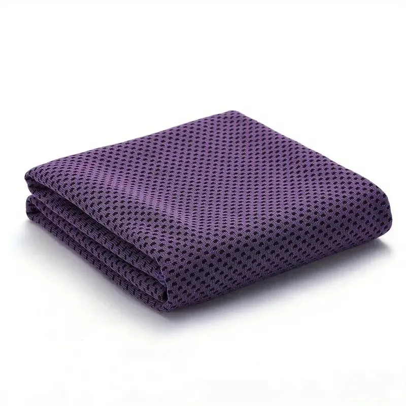 1pc draussen-sporthandtücher, kühlend, schnelltrocknend, aus weichem, atmungsaktivem Polyester, Ideal zum abtrocknen von schweiß und für draussen-aktivitäzehn.: Schwarz