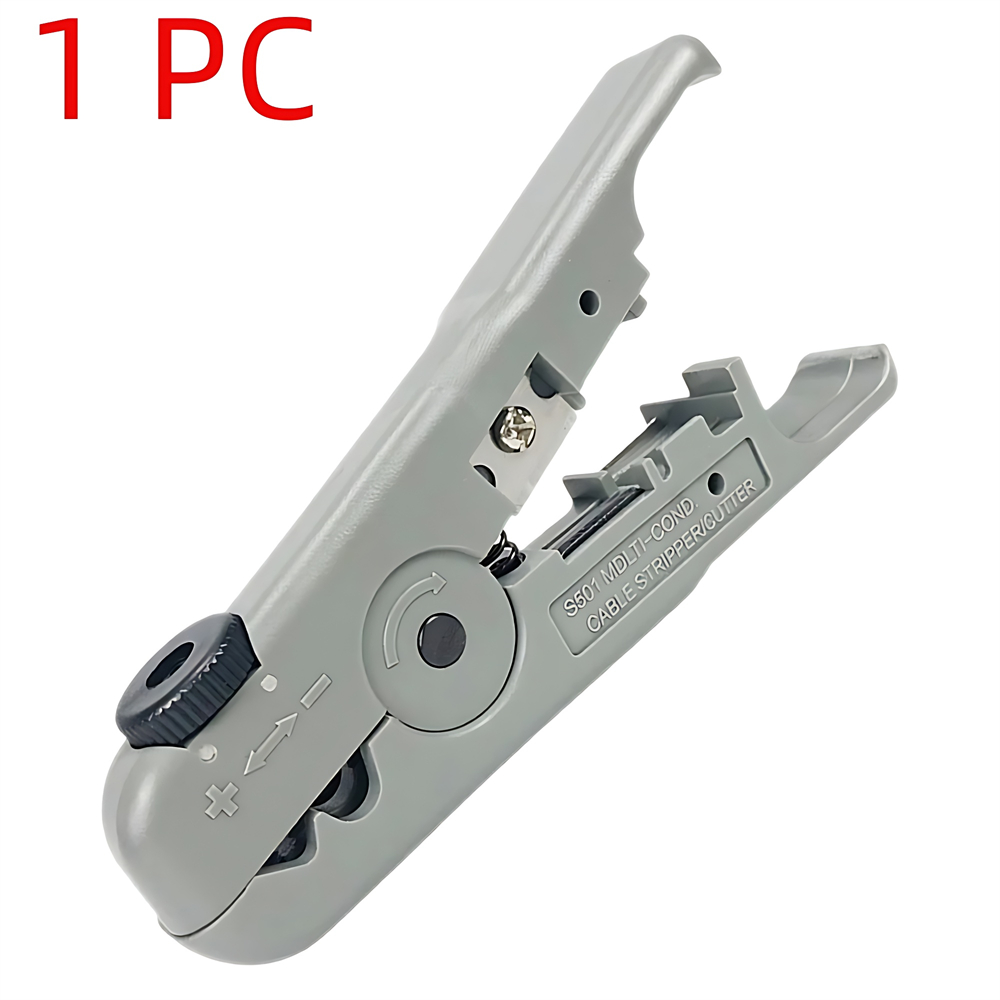 Wire Stripper Ethernet Cable Cutter Round Cable Cutting Tool Lan Cable Stripping for CAT7 CAT6 CAT5E CAT5 Round Wire: Light Blue